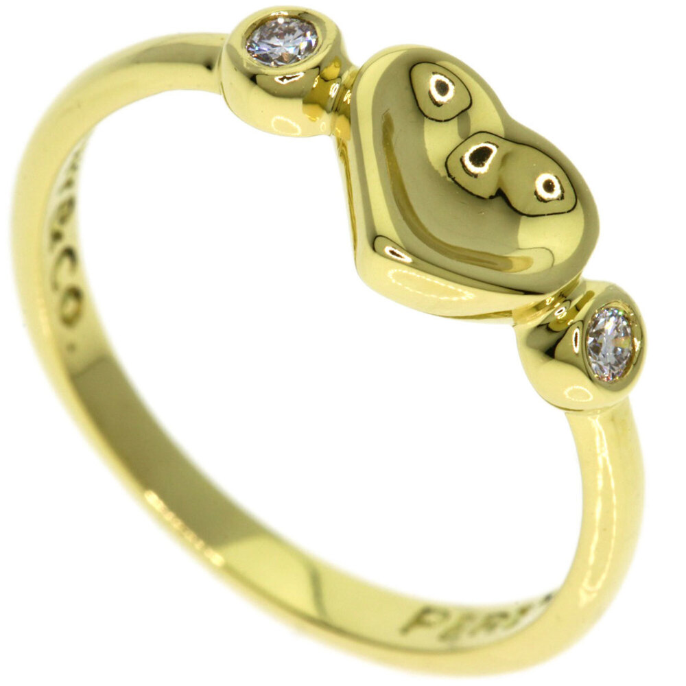 TIFFANY Authentic 18k Gold Diamond Heart Ring